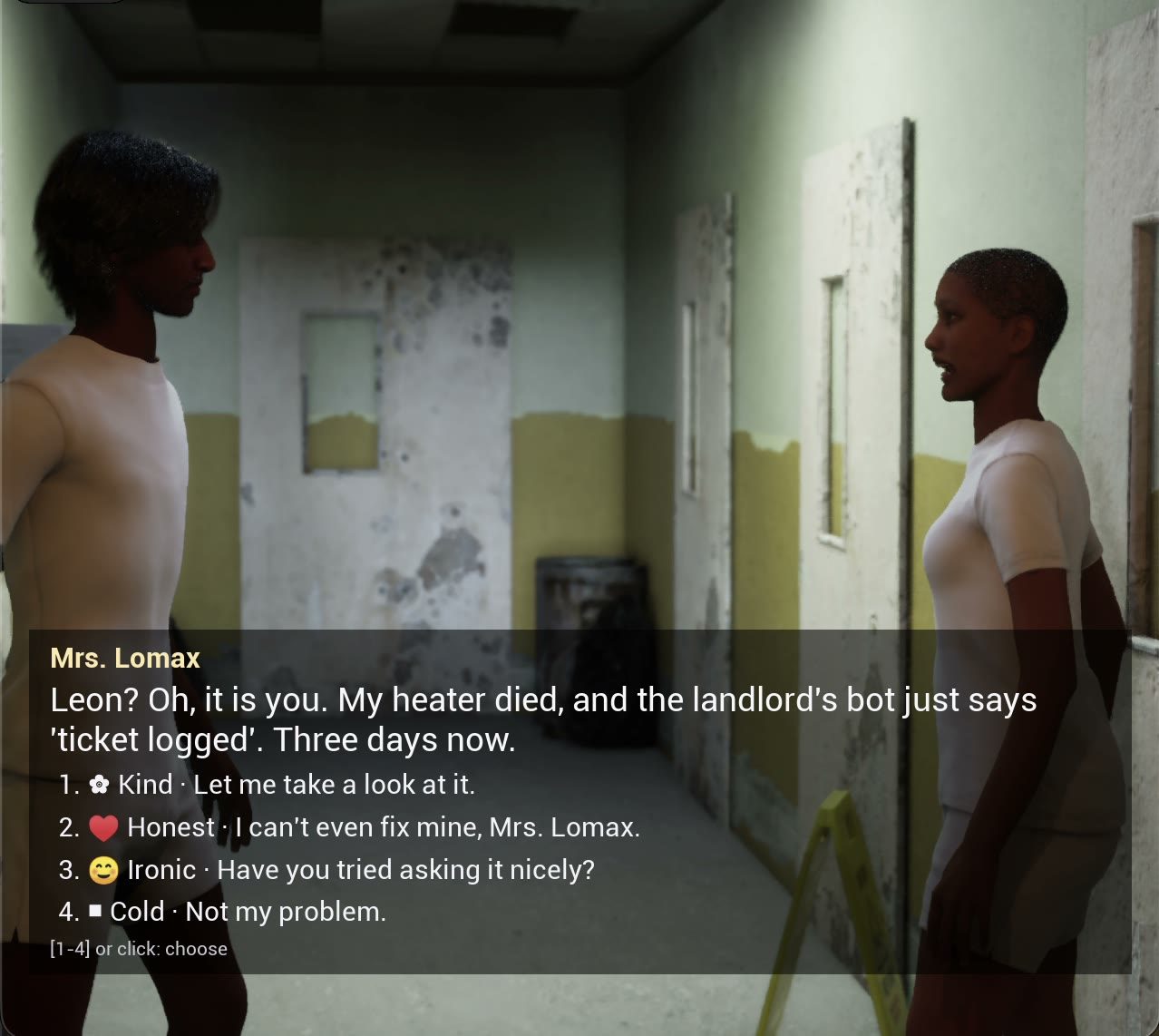 Dialogue with Mrs. Lomax